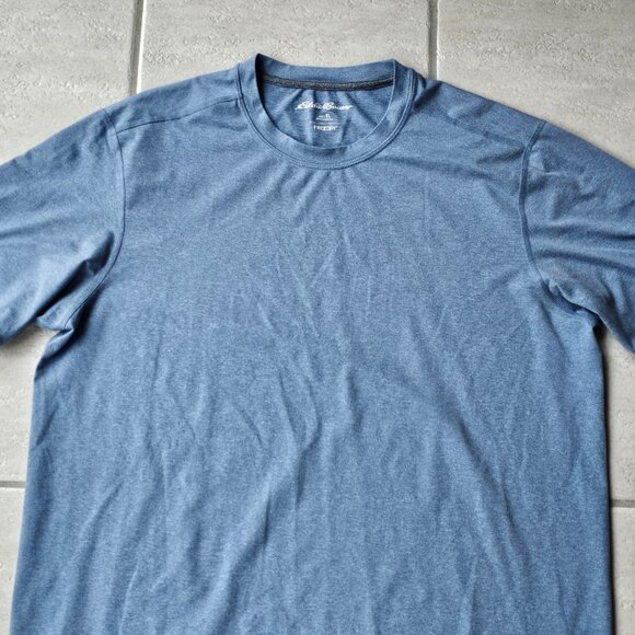 Mens Eddie Bauer Mountain Trek Free Dry Active Shirt Tall Large TL Blue - Picture 2 of 2